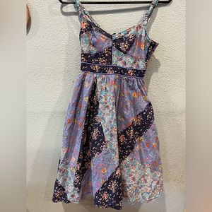 Patchwork dress from Anthropologie with pockets